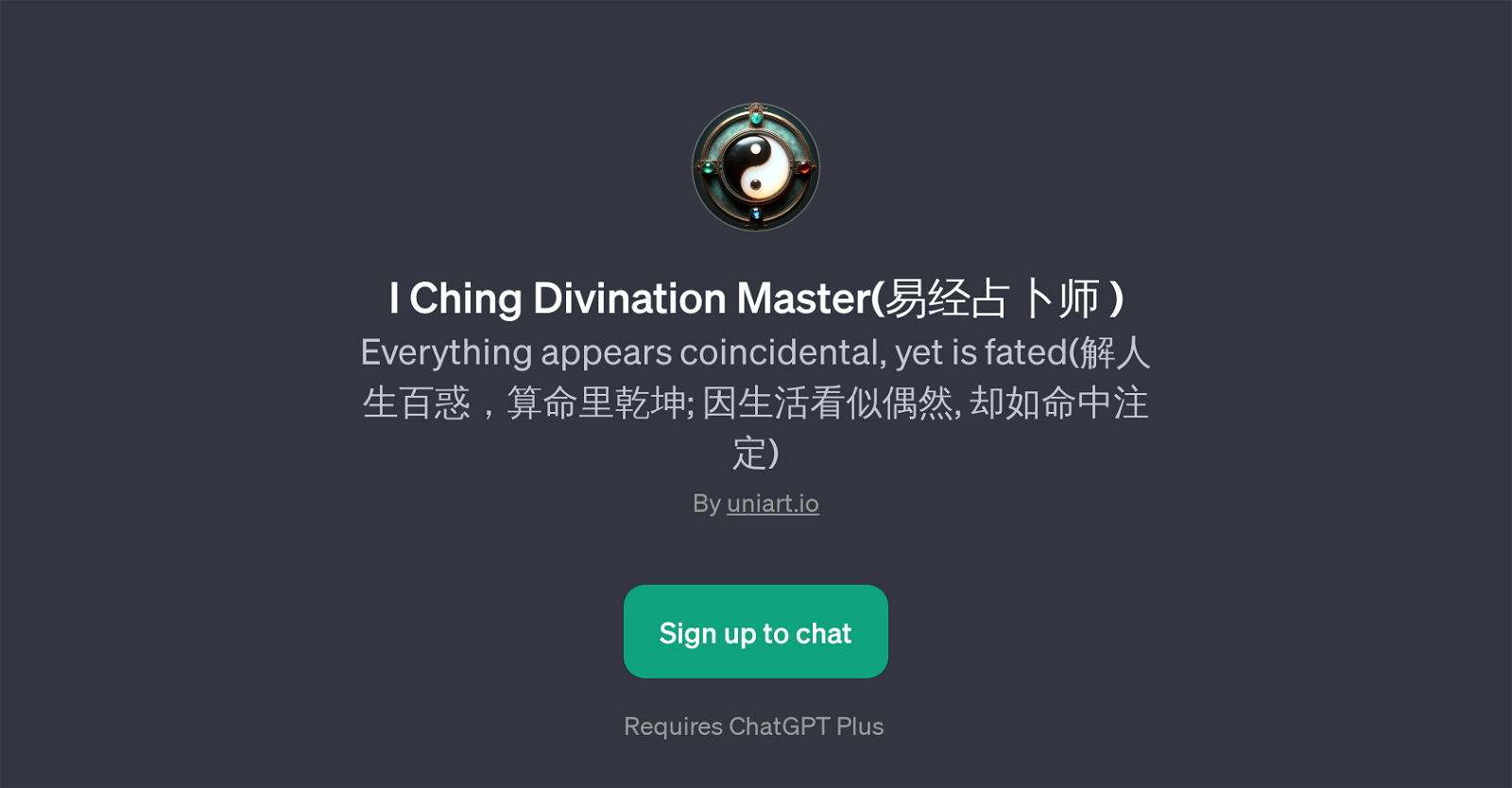 I Ching Divination Master website