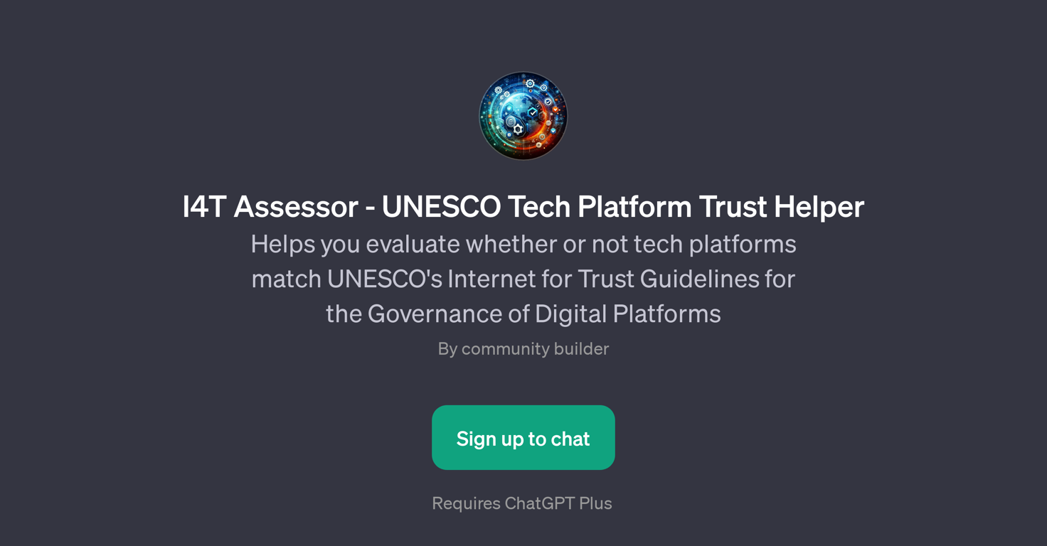 I4T Assessor - UNESCO Tech Platform Trust Helper website