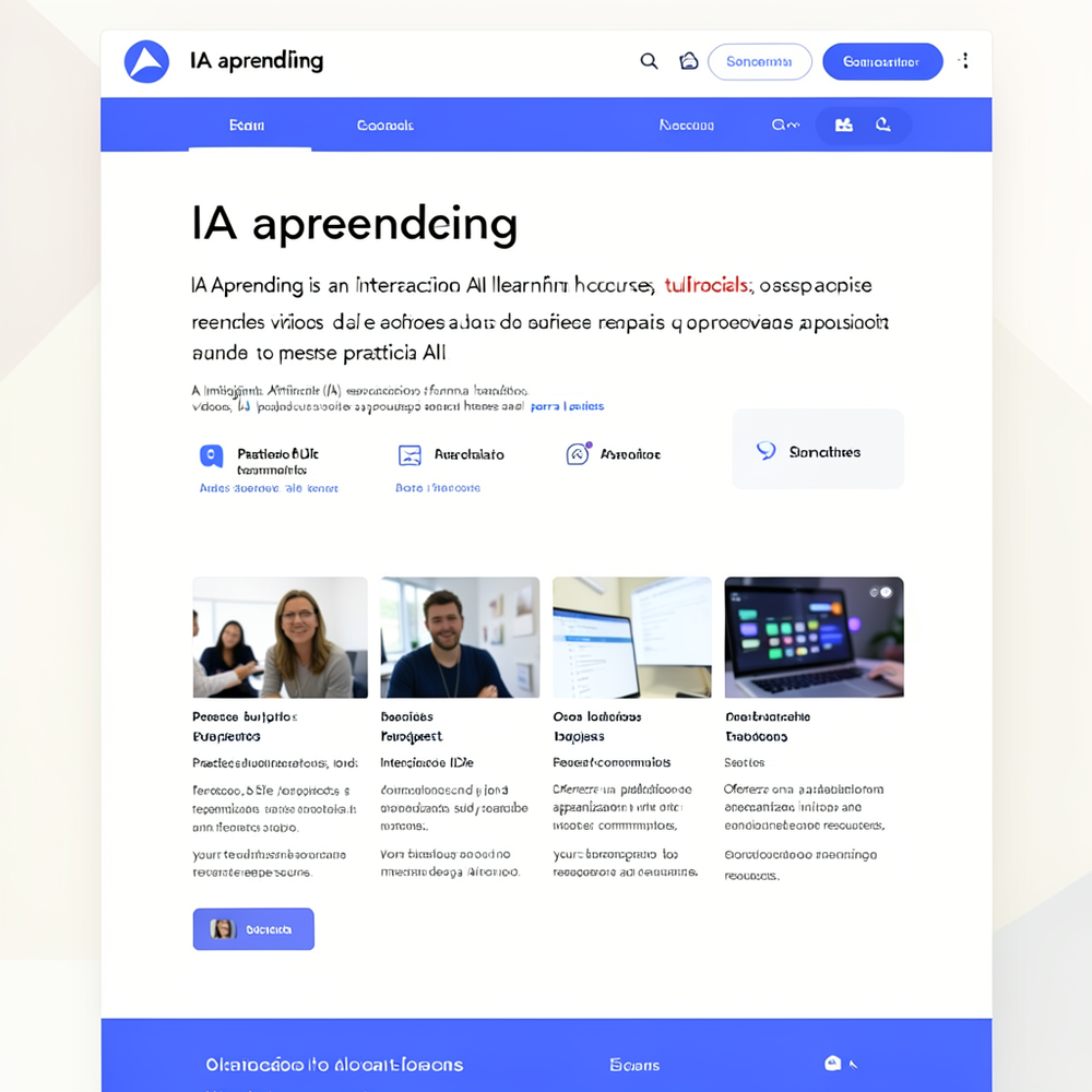 IA aprending website