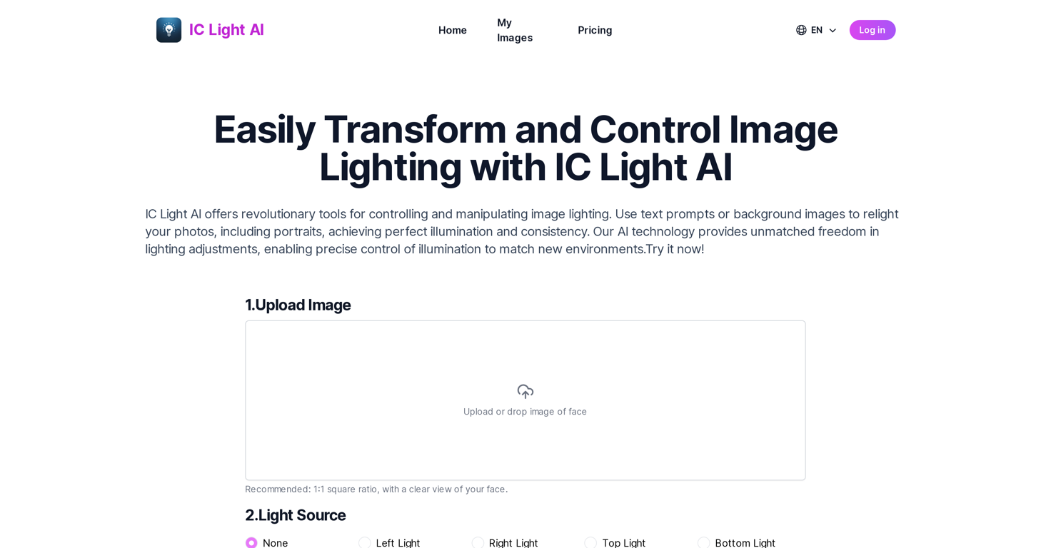 IC Light AI website