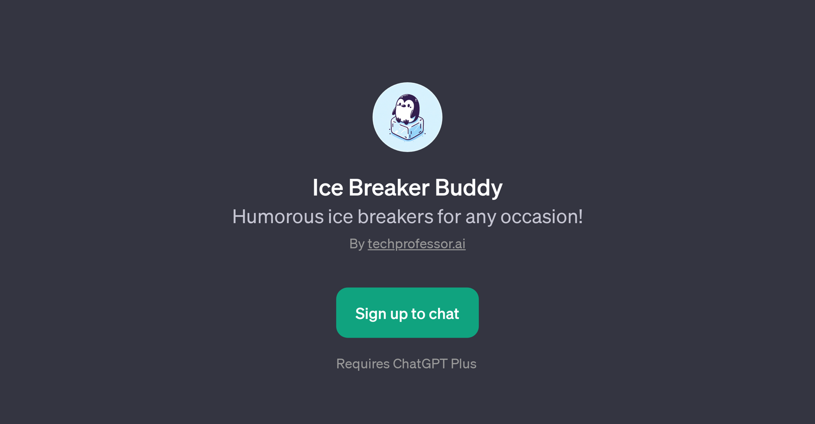 Ice Breaker Buddy website