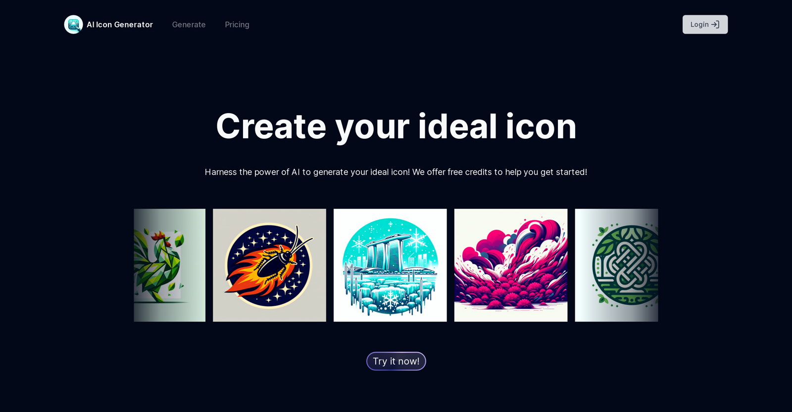 Icon Generator AI Pro website