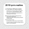 2010 lyrics machine icon