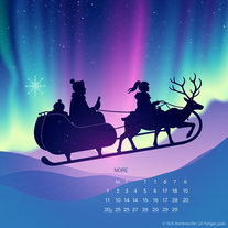 2026 Celestial Sleigh Calendar
