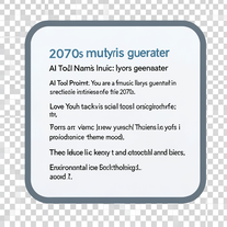2070s music lyrics generator