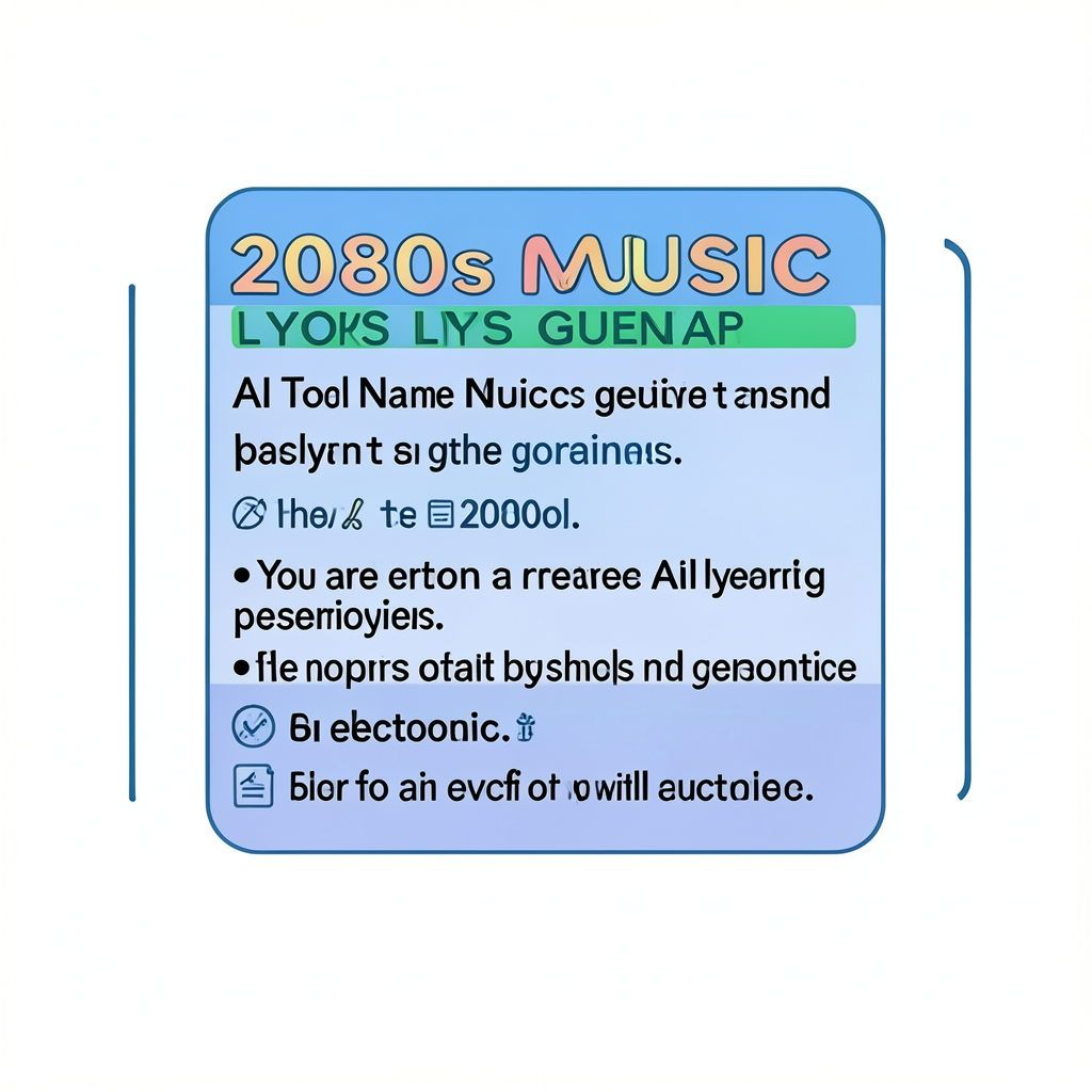 2080s music lyrics generator