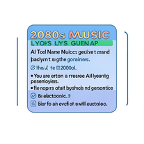 2080s music lyrics generator