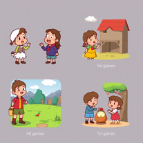 2d Cartoon Story Images