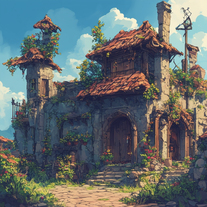 2D topdown rpg sprite generator