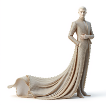 3D Character Fully Embellished in Sequins and Gems