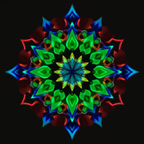 3D mandala and 3D pattern in the form of magical&perfect&digital&legendry