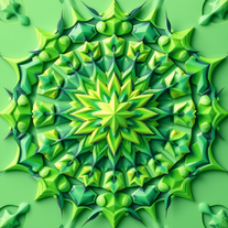 3D mandala and 3D pattern in the form of wall