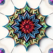 3D Mandalas and 3D patterns in the form of diamond art