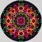 3D Mandalas and 3D patterns in the form of digital paintings art icon