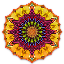 3D Mandalas and 3D patterns in the form of geometrical