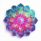 3D Mandalas and 3D patterns in the form of glass art icon