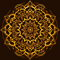 3D Mandalas and 3D patterns in the form of golden