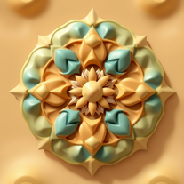 3D Mandalas and 3D patterns in the form of magical art