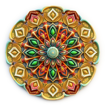 3D Mandalas and 3D patterns in the form of money art