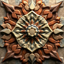 3D Mandalas and 3D patterns in the form of stone art