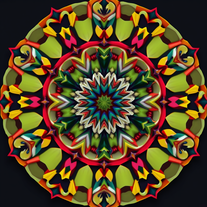 3D Mandalas and 3D patterns in the form of unique