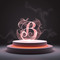 3d Render in Platform and smokes. icon