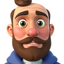 3D stylized cartoon character