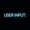 3d Word in Matrix-style neon green icon
