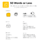 ✏️ 50 Words or Less icon