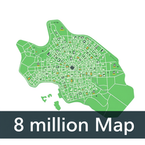 8 million people city map