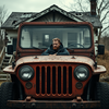 A broken Jeep alone icon