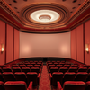 A luxurious cinema hall interior viewed icon