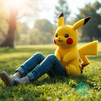 A Peaceful Moment with Pikachu