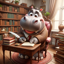 AI Hippo-Inspirational Scribe