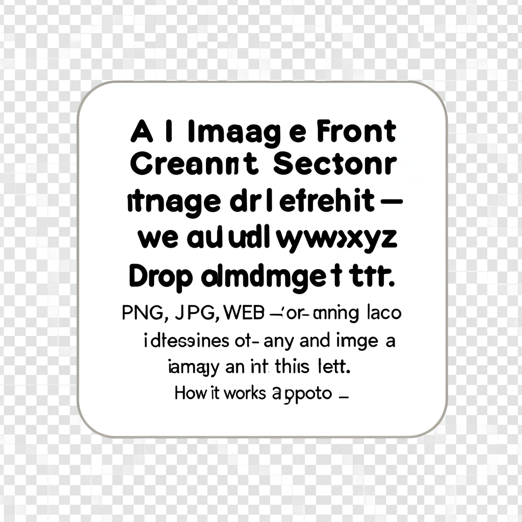 AI Image to Font Generator