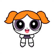 Ai Powerpuff Girls Chatacter Generator text to image pixel 35% to game development