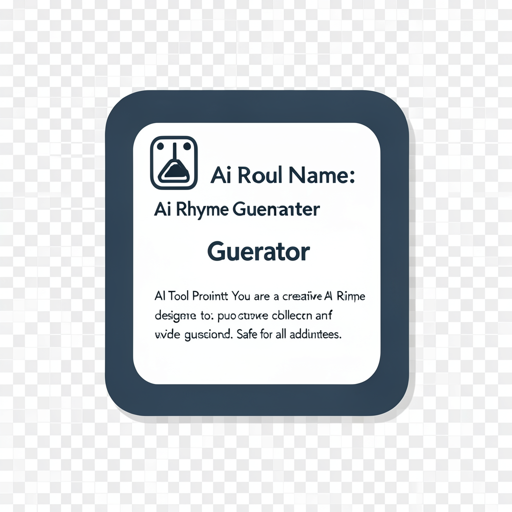 Ai Rhyme Generator