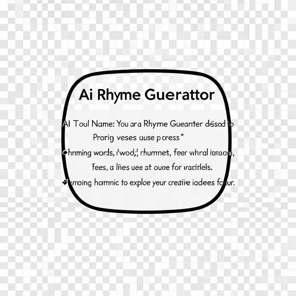 Ai Rhyme Generator