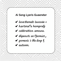 Ai Song Lyrics Generator