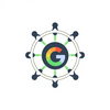 AI text generator Powered by search engine using Google icon