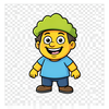 AI trainer Simpson generator icon