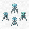 alien machine tripod idea gener icon