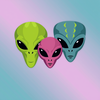aliens flat icons generator icon