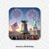 America 250 birthday realistic and 3-d