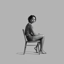 An Introspective Charcoal Portrait