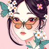 anime and butterflys icon
