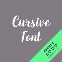 Free Cursive Font Generator