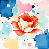 Aquarelle texturée fantastique