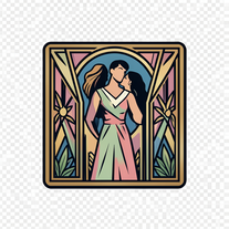 Art Deco soft illustration