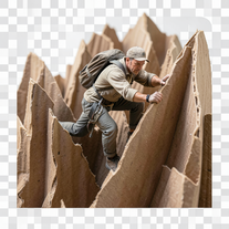 Ascent Through the Corrugated Cliffs